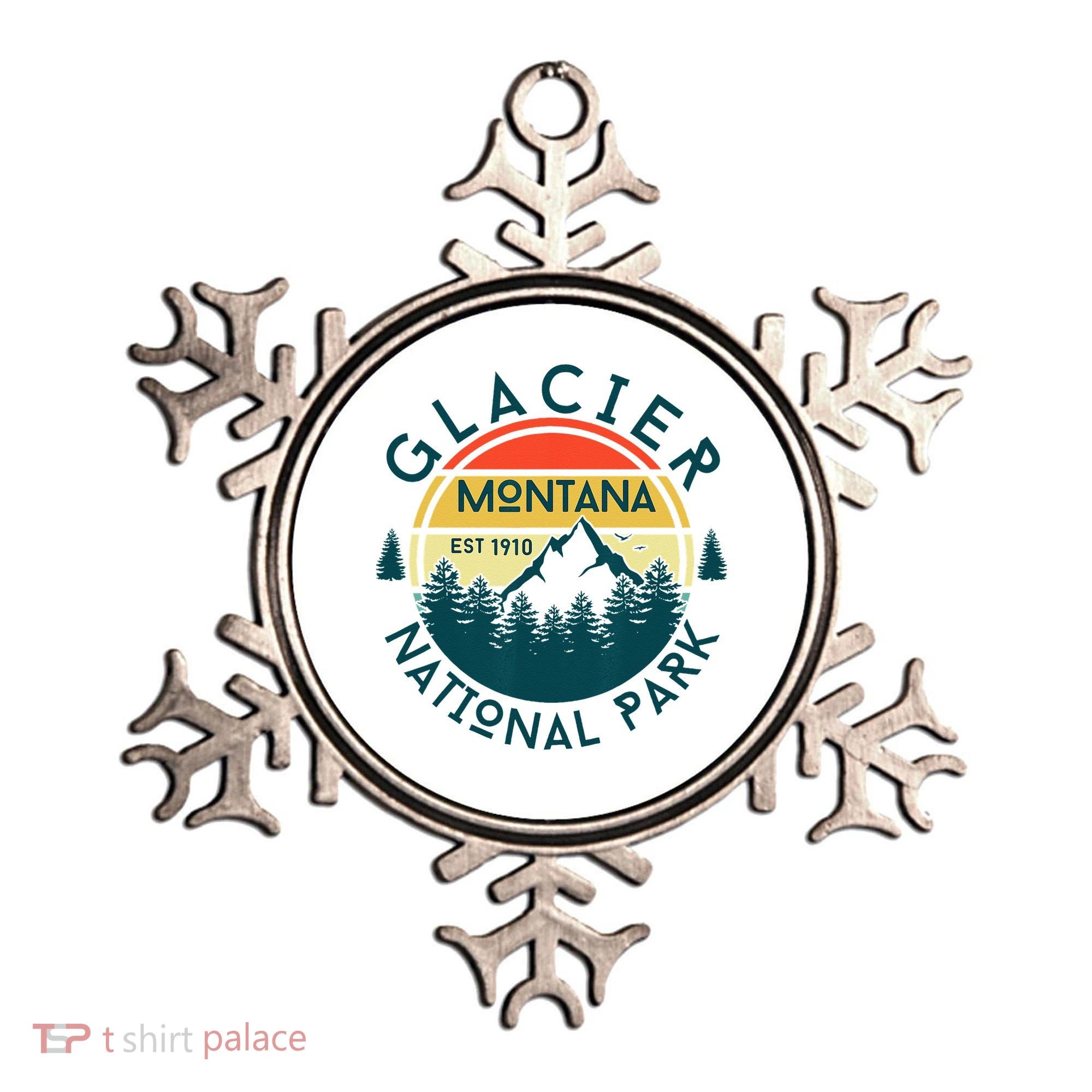 Glacier National Park Montana Hiking Nature Outdoors Ornament