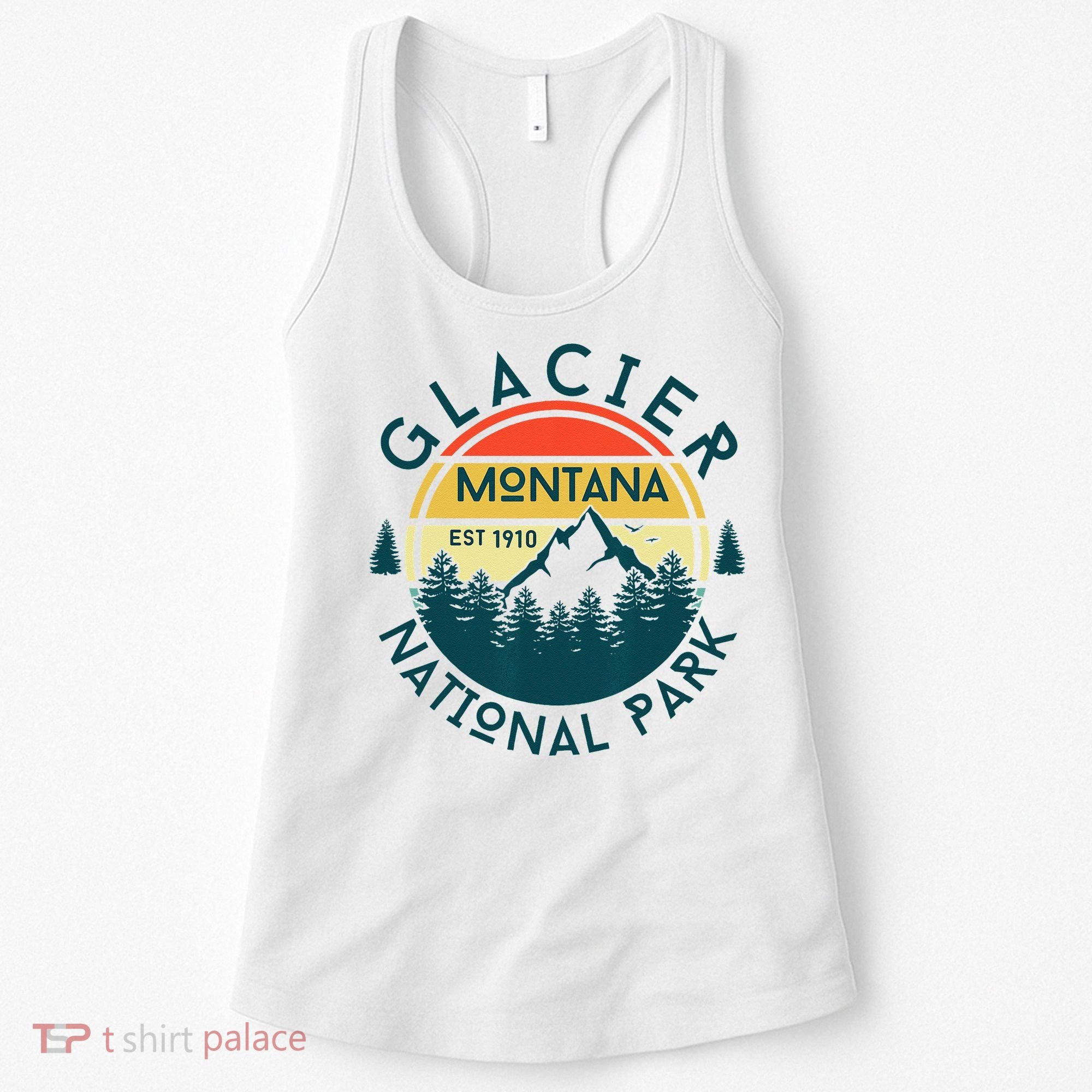 Glacier National Park Montana Hiking Nature Outdoors Women's Tank Top