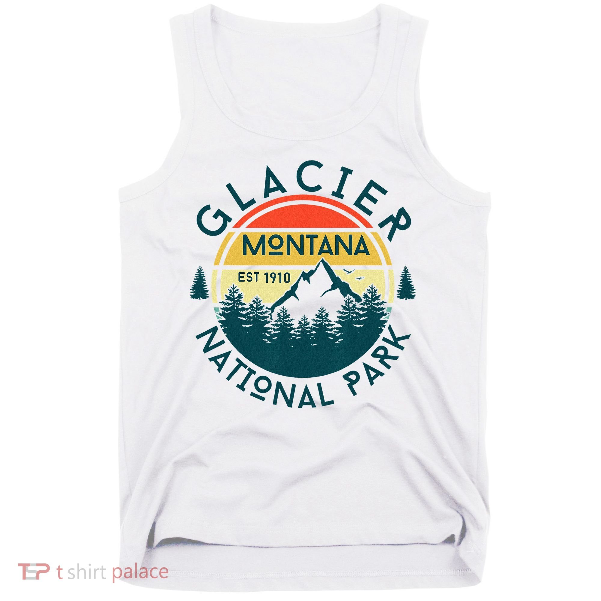 Glacier National Park Montana Hiking Nature Outdoors Tank Top