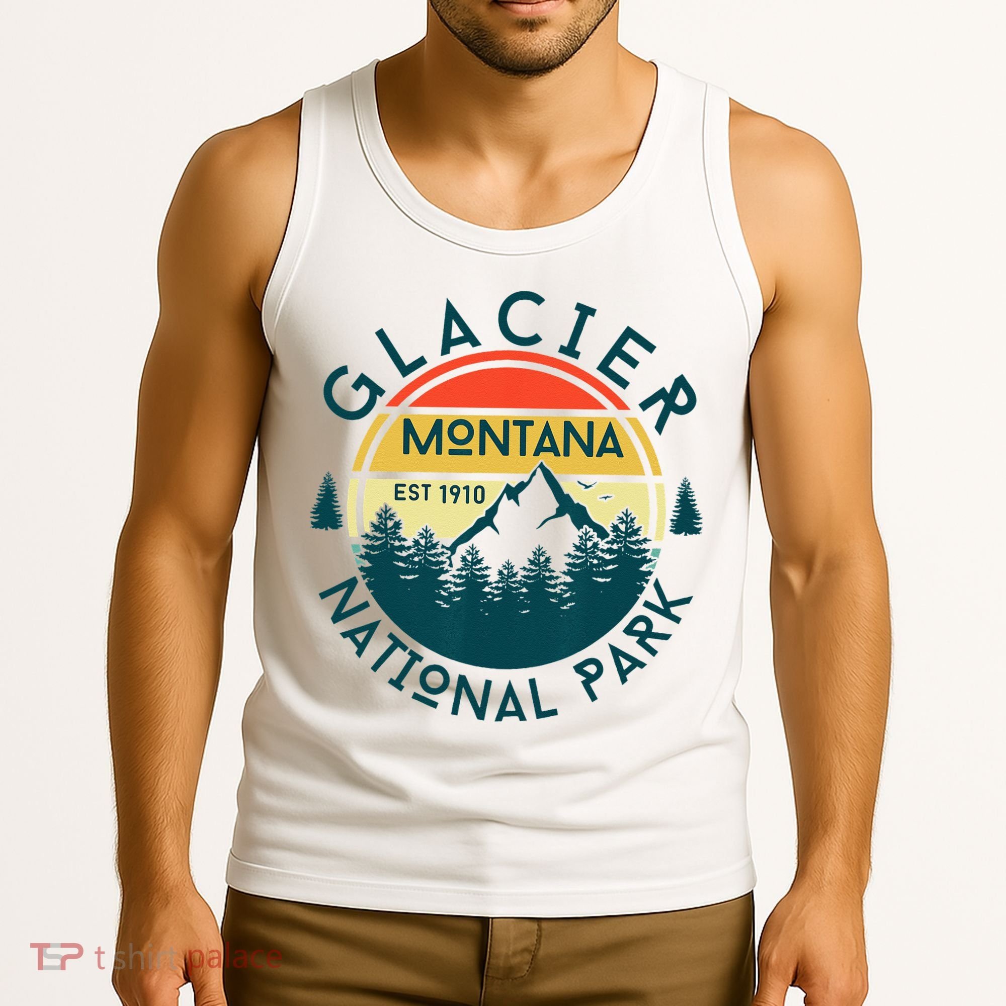 Glacier National Park Montana Hiking Nature Outdoors Tank Top