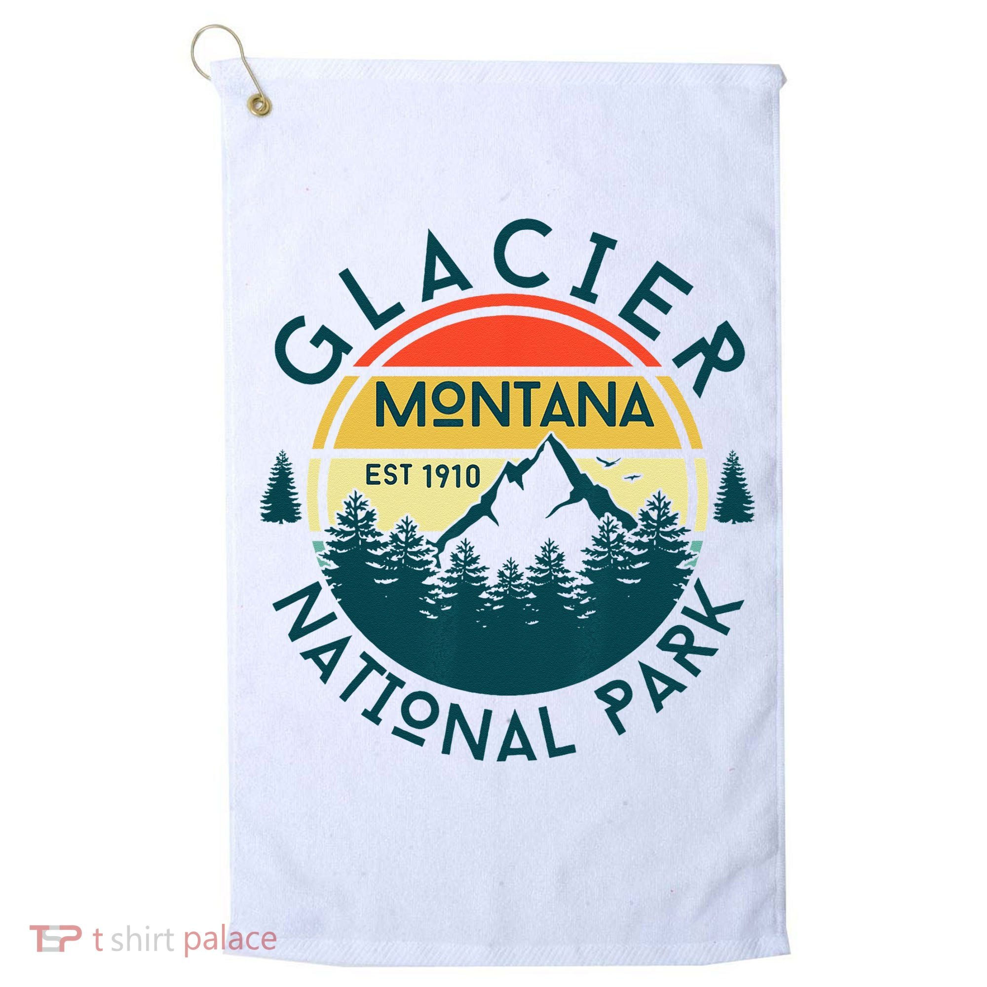 Glacier National Park Montana Hiking Nature Outdoors Golf Towel