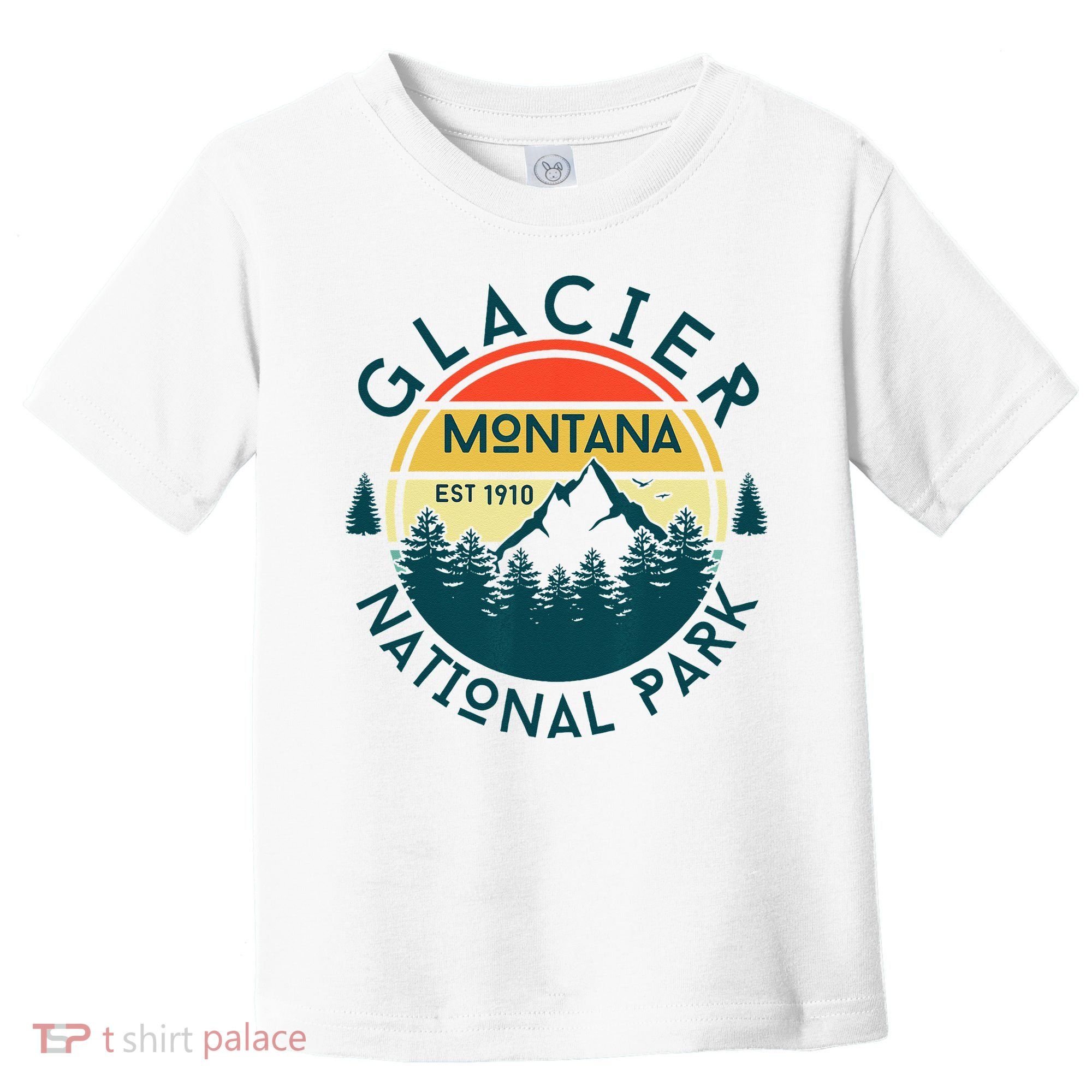 Glacier National Park Montana Hiking Nature Outdoors Toddler T-Shirt