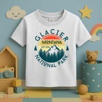 Glacier National Park Montana Hiking Nature Outdoors Toddler T-Shirt thumb 3