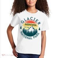 Glacier National Park Montana Hiking Nature Outdoors Kids T-Shirt thumb 2