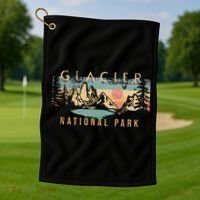 Glacier National Park Golf Towel thumb 1