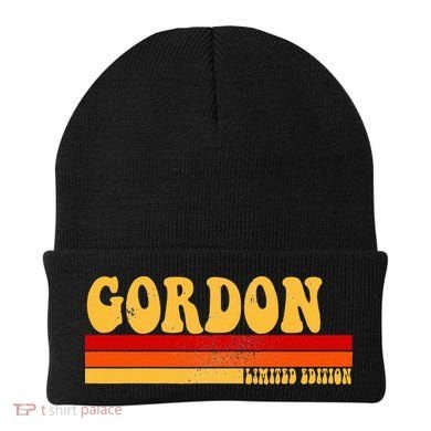 Gordon Name Personalized Idea Retro Vintage Gordon Beanie