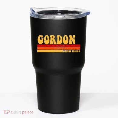 Gordon Name Personalized Idea Retro Vintage Gordon Tumbler