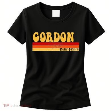 Gordon Name Personalized Idea Retro Vintage Gordon Women's T-Shirt