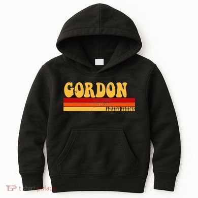 Gordon Name Personalized Idea Retro Vintage Gordon Kids Hoodie