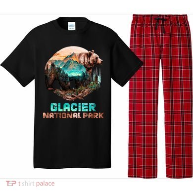 Glacier National Park Alaska Grizzly Bear Mountain Hike  Pajama Set