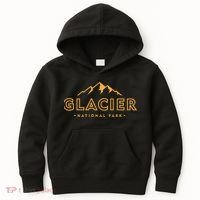 Glacier National Park Montana Hiking Souvenir Kids Hoodie thumb 0