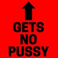 Gets No Pussy Funny Gift Adult Humor Santa Hat thumb 1