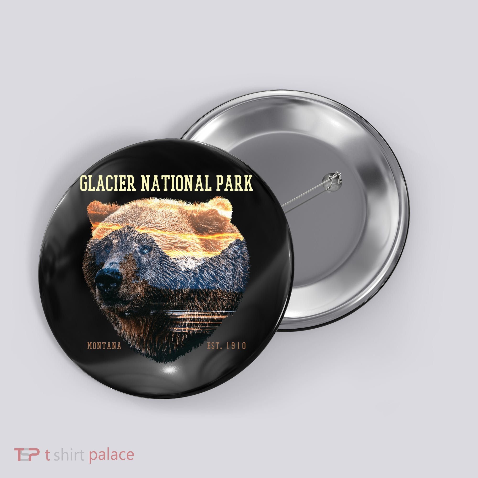 Glacier National Park Button