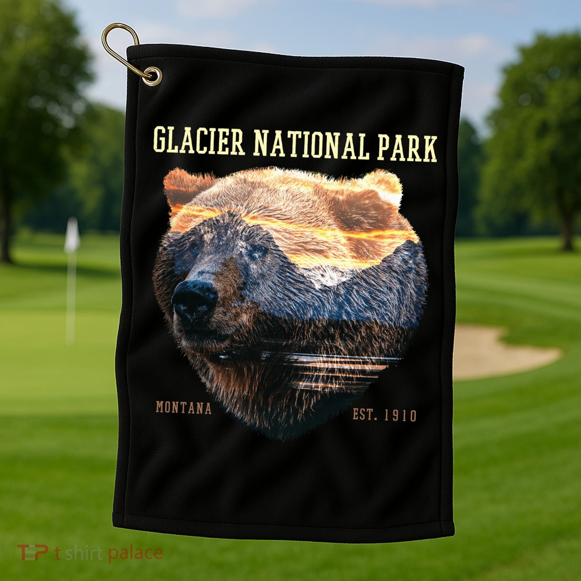 Glacier National Park Golf Towel
