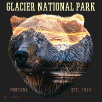 Glacier National Park Golf Towel thumb 3