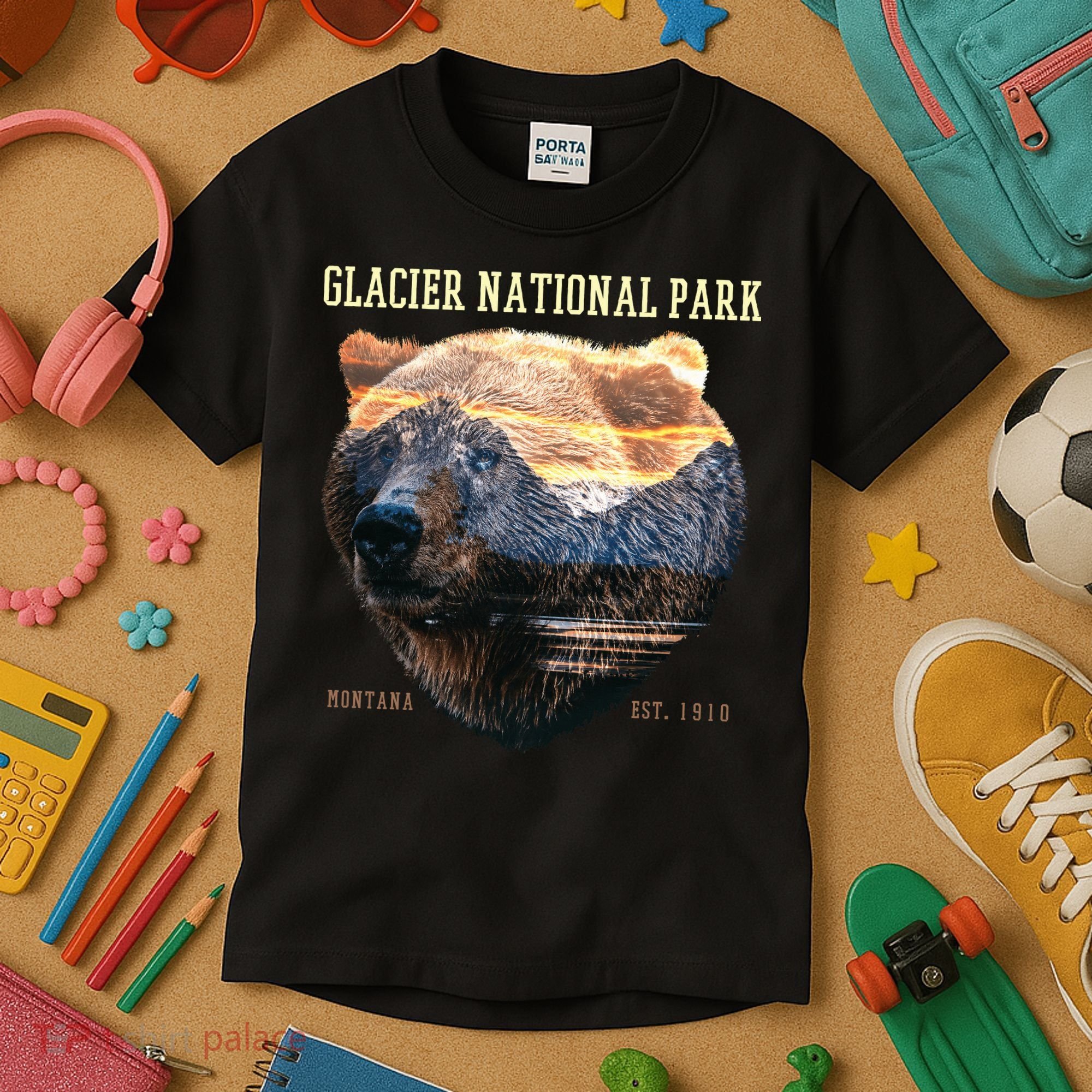 Glacier National Park Kids T-Shirt