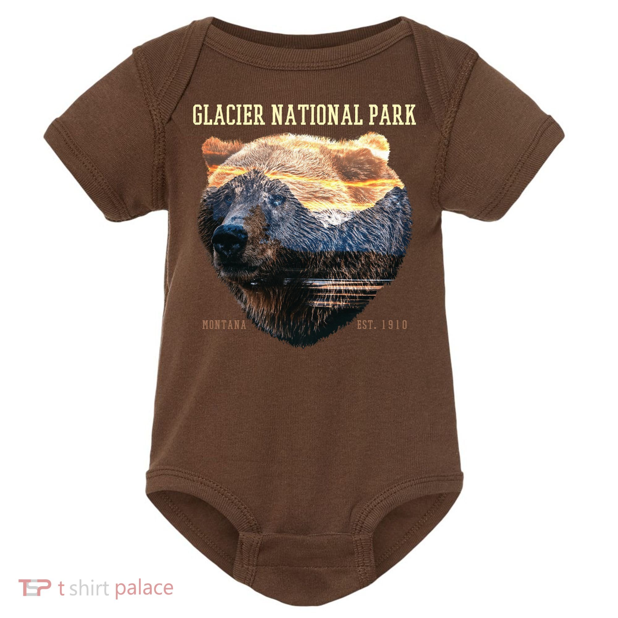 Glacier National Park Baby Bodysuit