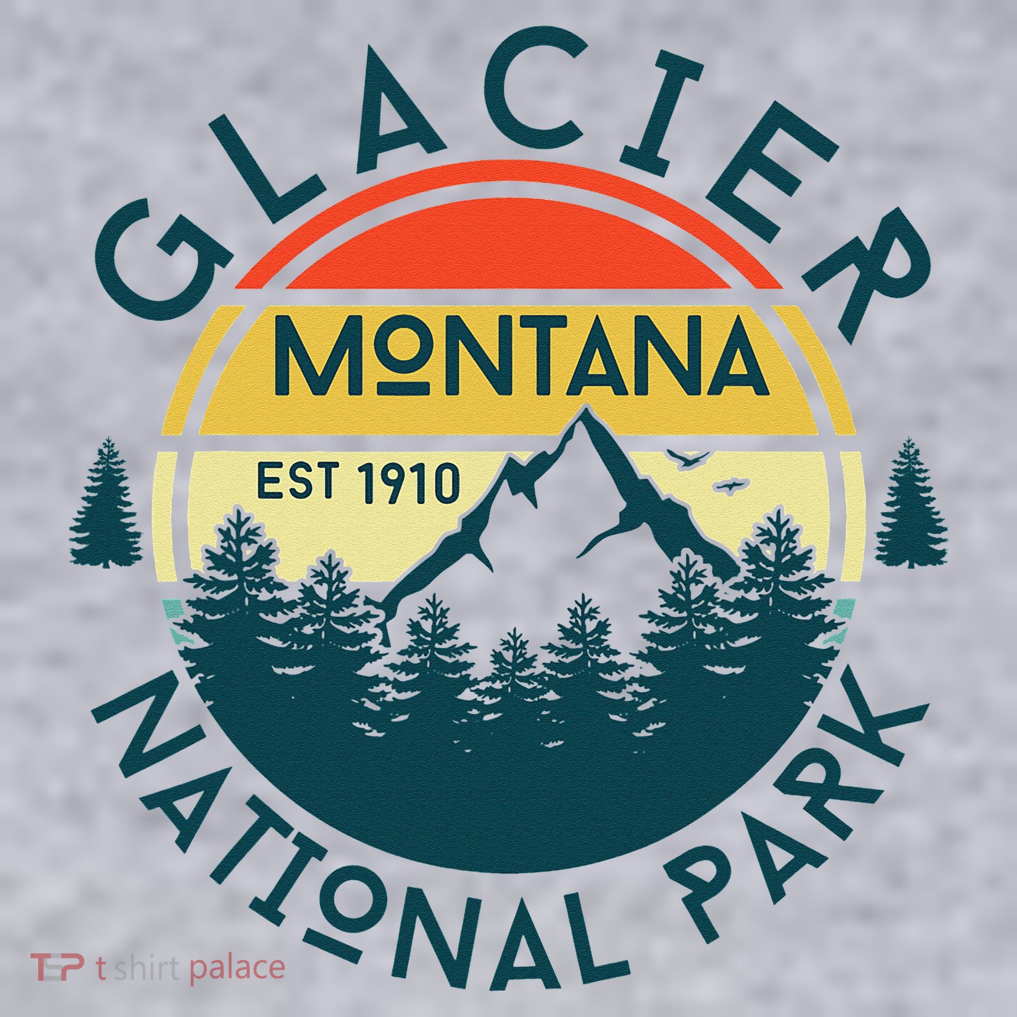 Glacier National Park Montana Hiking Nature Outdoors Women's Sweatshirt