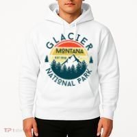 Glacier National Park Montana Hiking Nature Outdoors Hoodie thumb 2