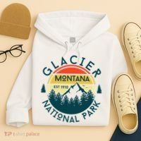 Glacier National Park Montana Hiking Nature Outdoors Hoodie thumb 4
