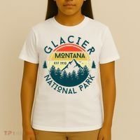 Glacier National Park Montana Hiking Nature Outdoors T-Shirt thumb 4