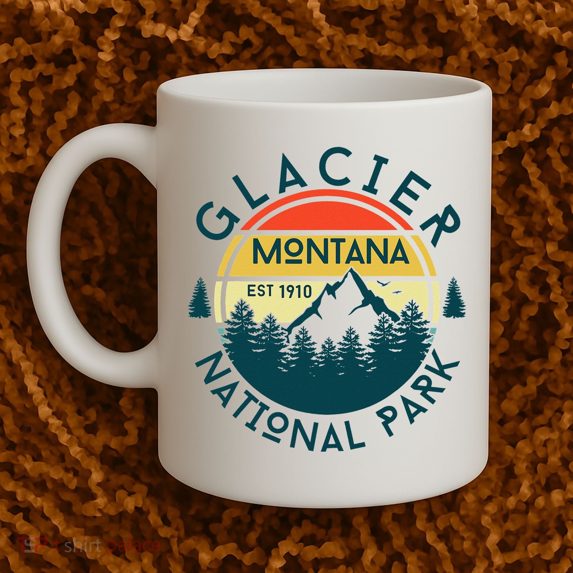 Glacier National Park Montana Hiking Nature Outdoors Coffee Mug