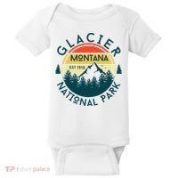 Glacier National Park Montana Hiking Nature Outdoors Baby Bodysuit thumb 0