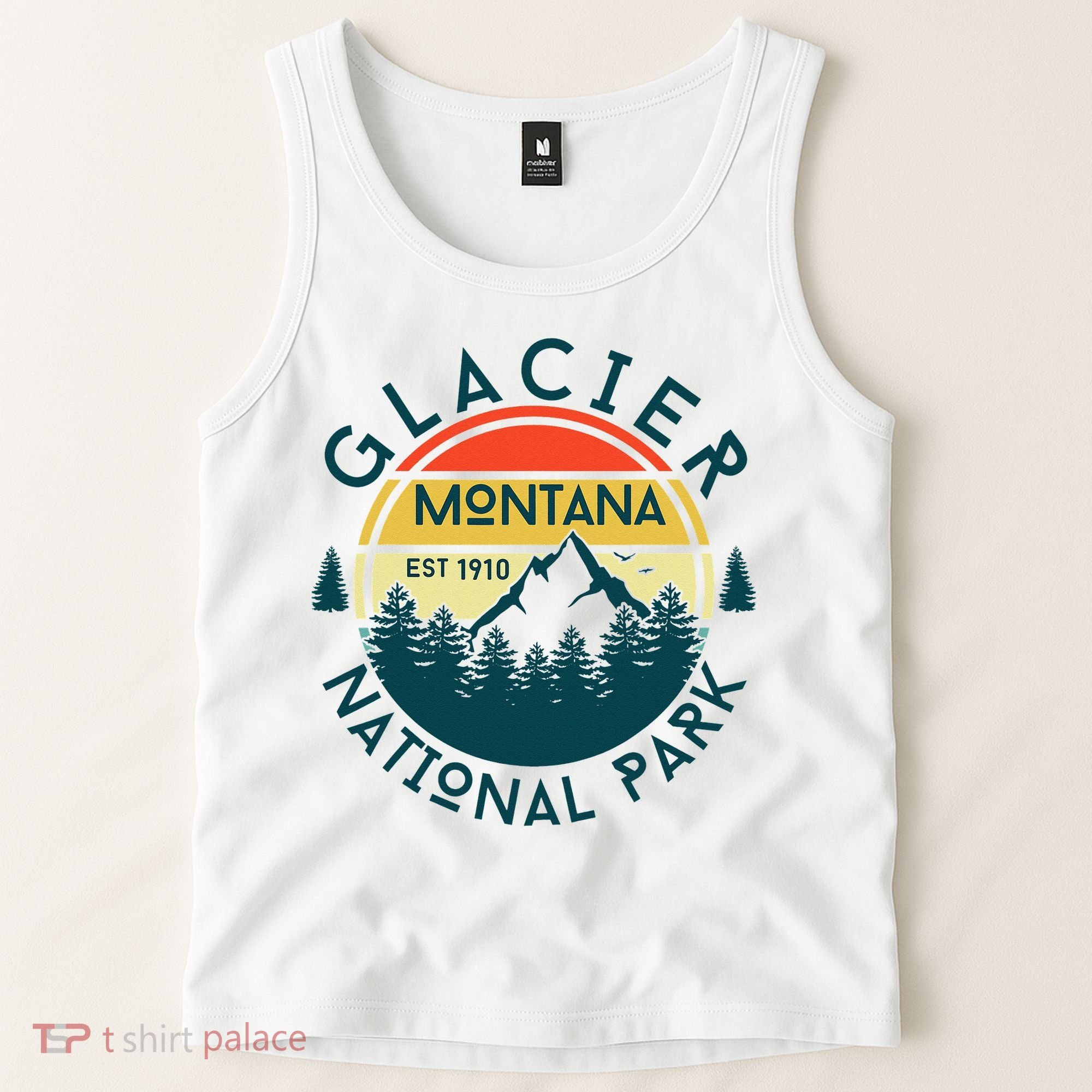 Glacier National Park Montana Hiking Nature Outdoors Tank Top