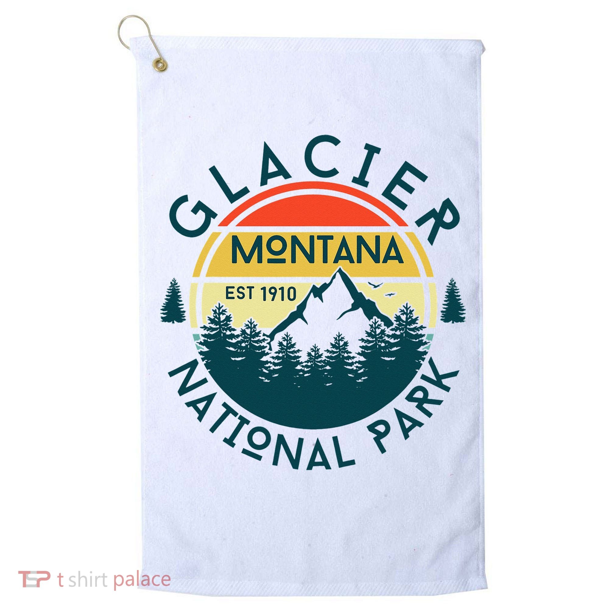 Glacier National Park Montana Hiking Nature Outdoors Golf Towel