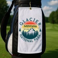 Glacier National Park Montana Hiking Nature Outdoors Golf Towel thumb 2