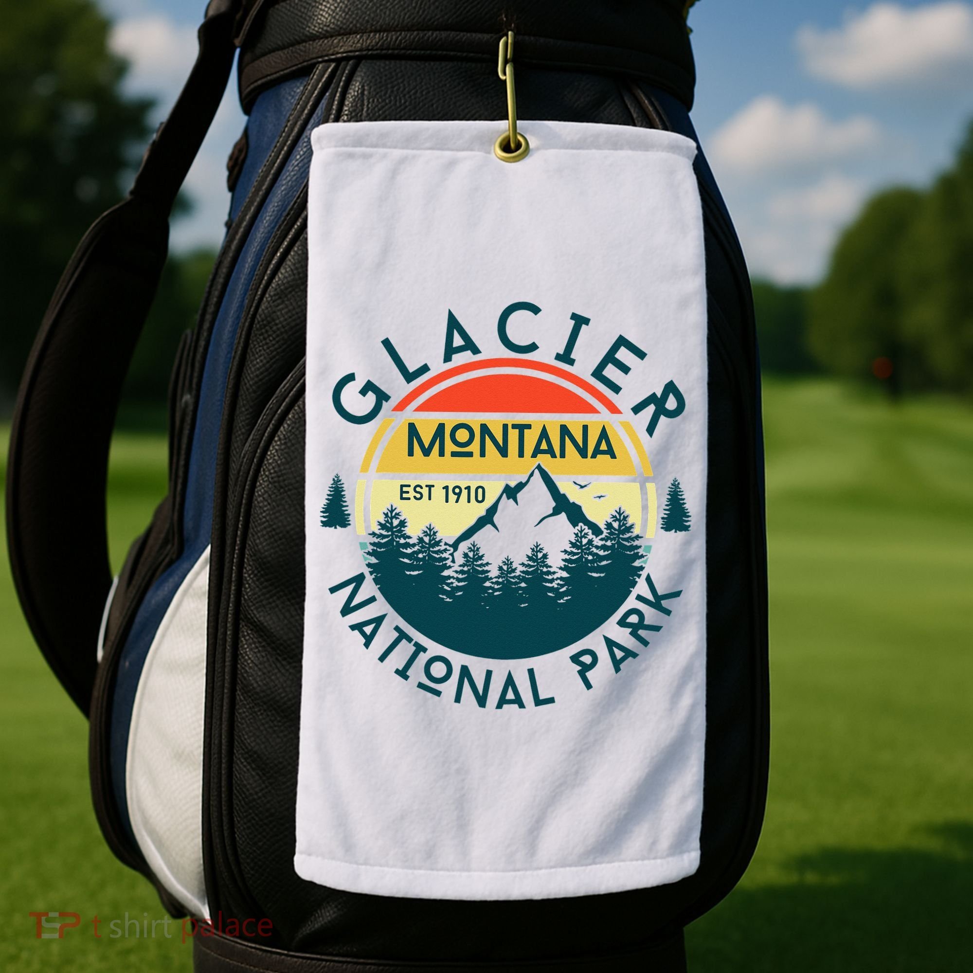 Glacier National Park Montana Hiking Nature Outdoors Golf Towel