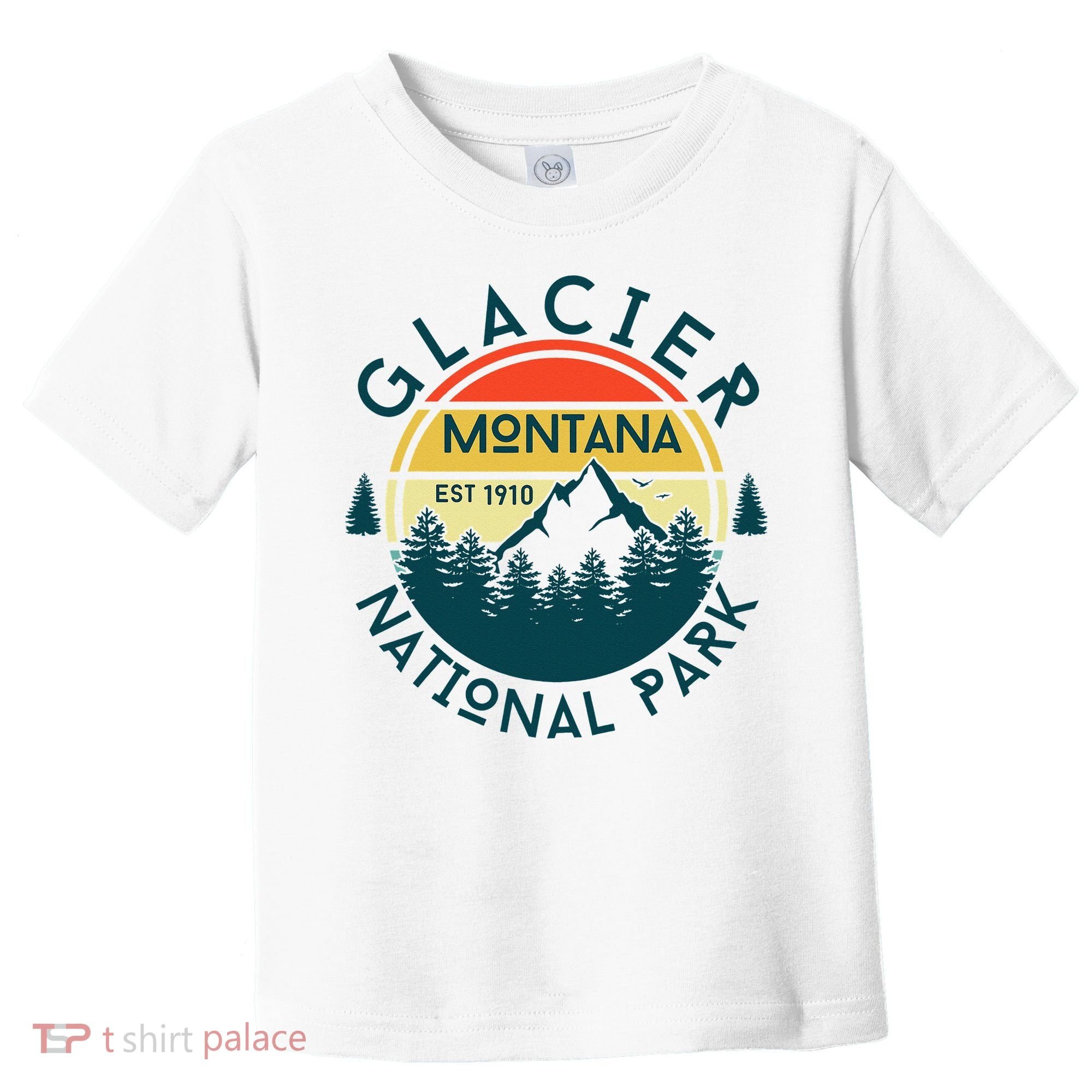 Glacier National Park Montana Hiking Nature Outdoors Toddler T-Shirt