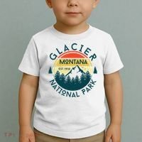 Glacier National Park Montana Hiking Nature Outdoors Toddler T-Shirt thumb 2