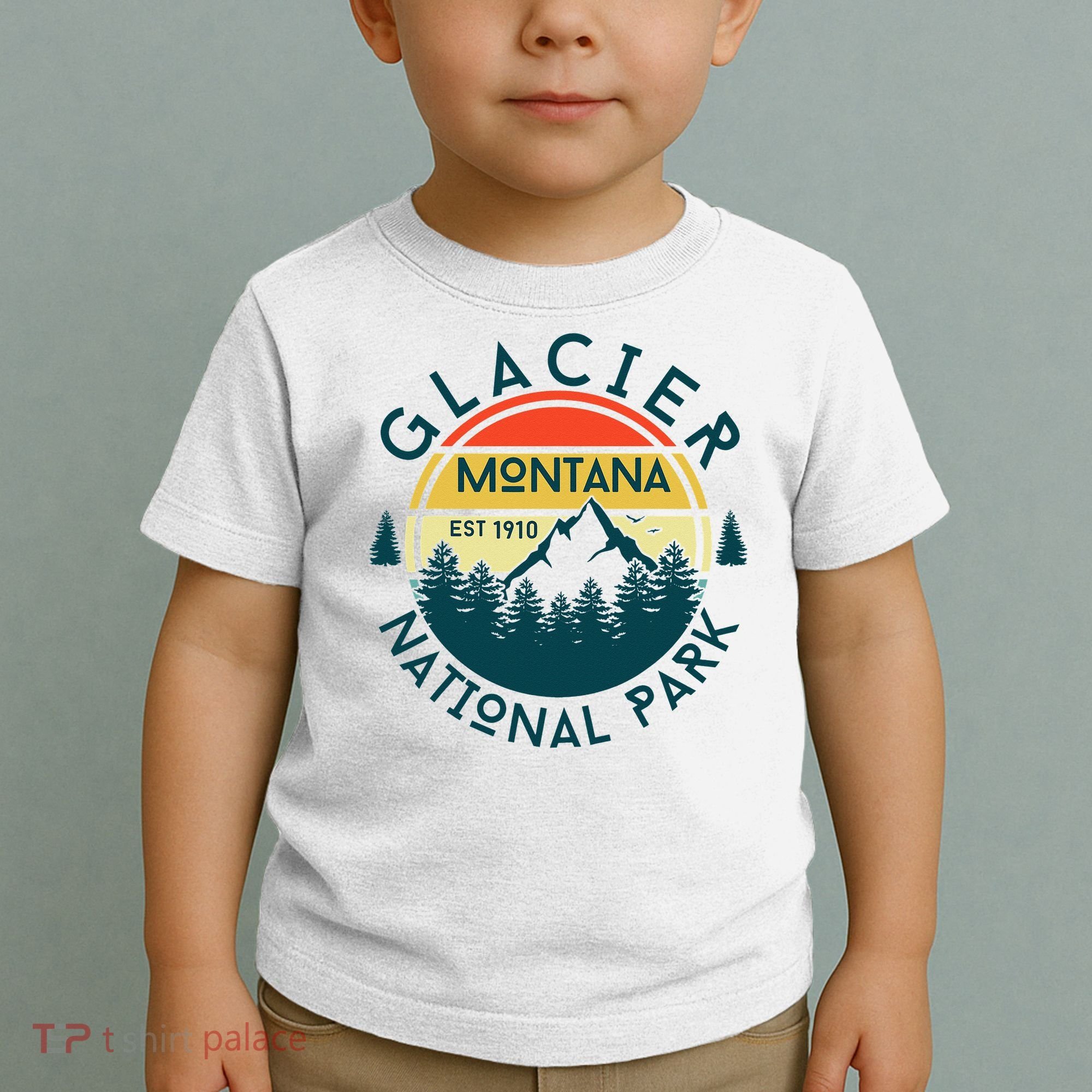 Glacier National Park Montana Hiking Nature Outdoors Toddler T-Shirt