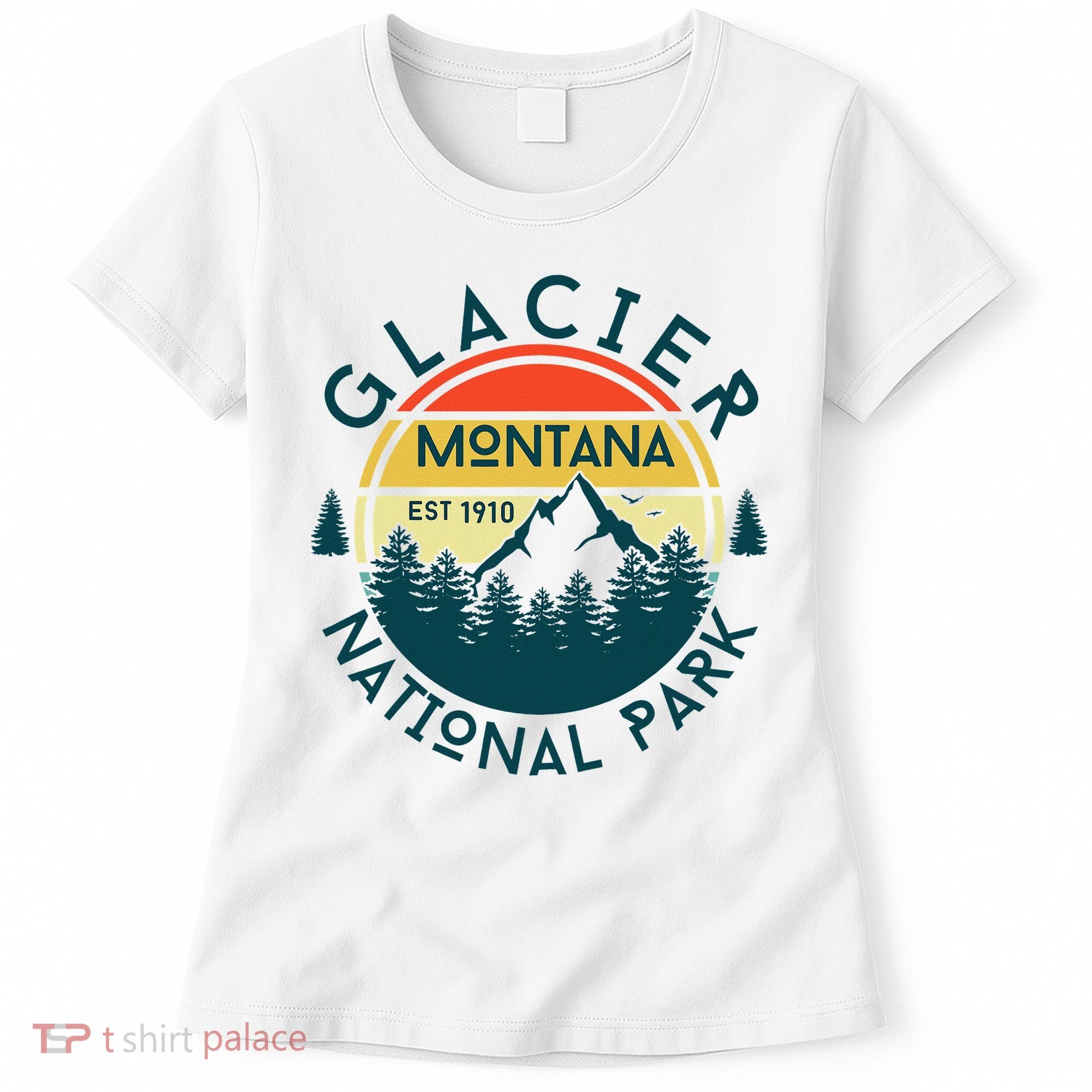 Glacier National Park Montana Hiking Nature Outdoors Women's T-Shirt