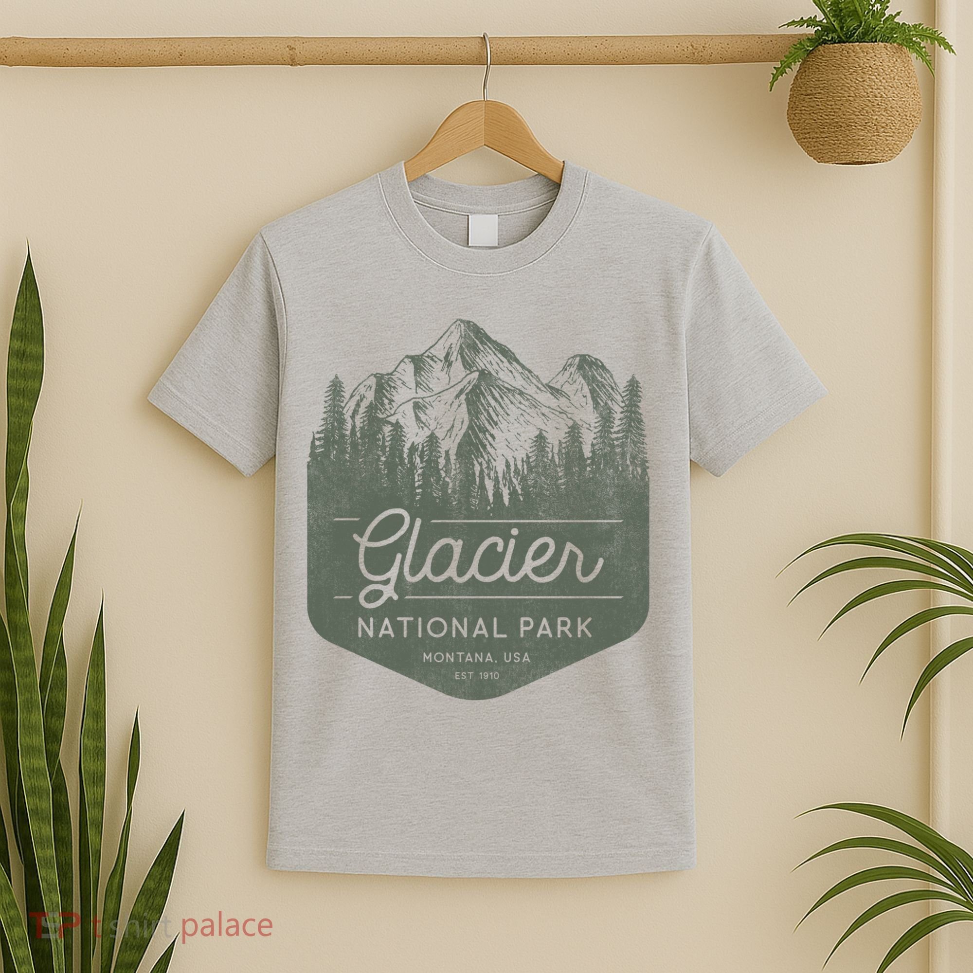 Glacier National Park Hoodie - Montana Vacation T-Shirt