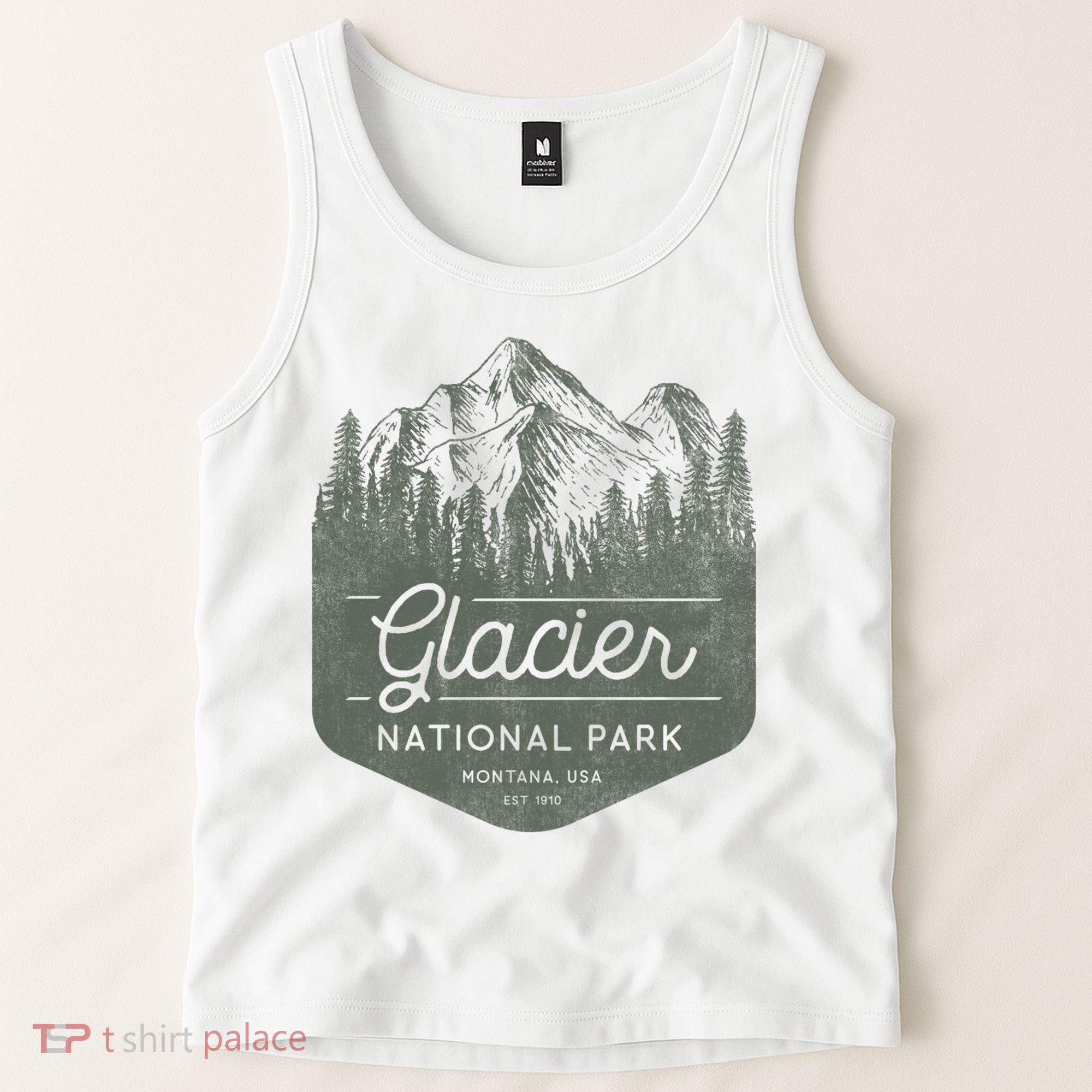 Glacier National Park Hoodie - Montana Vacation Tank Top