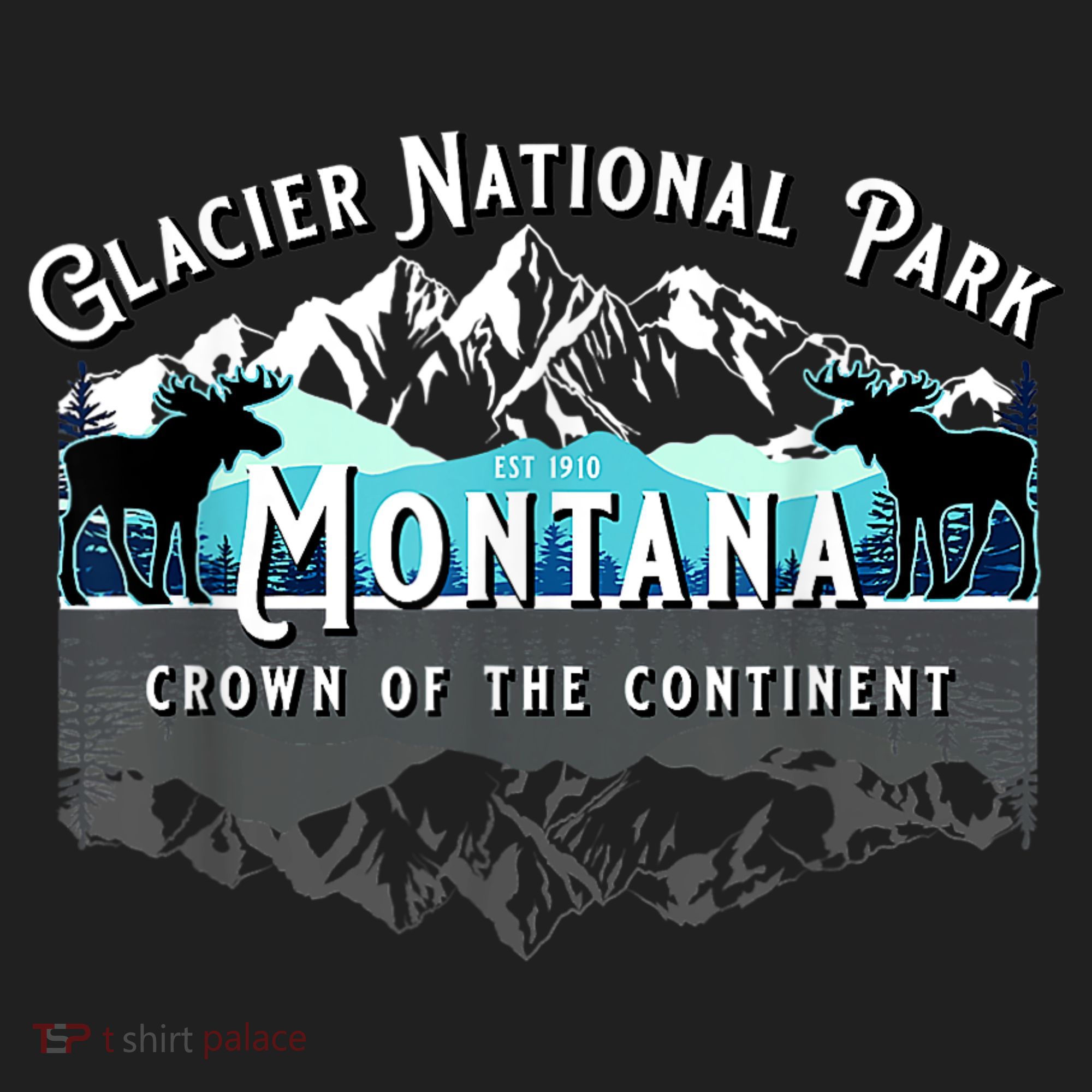 Glacier National Park Montana Moose Hiking Camping Souvenir Beanie