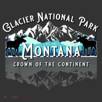 Glacier National Park Montana Moose Hiking Camping Souvenir Ornament thumb 1