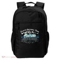 Glacier National Park Montana Hiking Moose Camping Souvenir Gift Backpack thumb 0