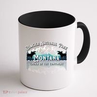 Glacier National Park Montana Hiking Moose Camping Souvenir Gift Coffee Mug thumb 1