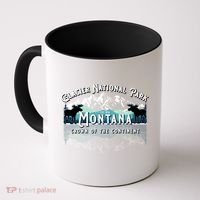 Glacier National Park Montana Hiking Moose Camping Souvenir Gift Coffee Mug thumb 0