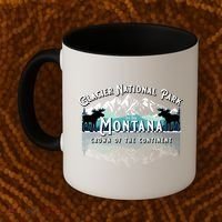 Glacier National Park Montana Hiking Moose Camping Souvenir Gift Coffee Mug thumb 2