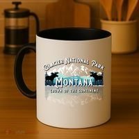 Glacier National Park Montana Hiking Moose Camping Souvenir Gift Coffee Mug thumb 4