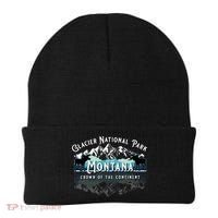 Glacier National Park Montana Hiking Moose Camping Souvenir Gift Beanie thumb 0