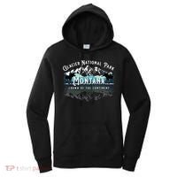 Glacier National Park Montana Hiking Moose Camping Souvenir Gift Women's Hoodie thumb 0