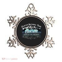Glacier National Park Montana Hiking Moose Camping Souvenir Gift Ornament thumb 0