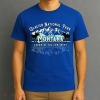Glacier National Park Montana Hiking Moose Camping Souvenir Gift T-Shirt thumb 3