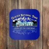 Glacier National Park Montana Hiking Moose Camping Souvenir Gift Coaster thumb 0