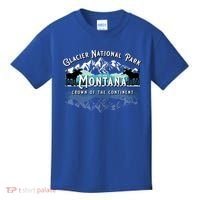 Glacier National Park Montana Hiking Moose Camping Souvenir Gift Kids T-Shirt thumb 0
